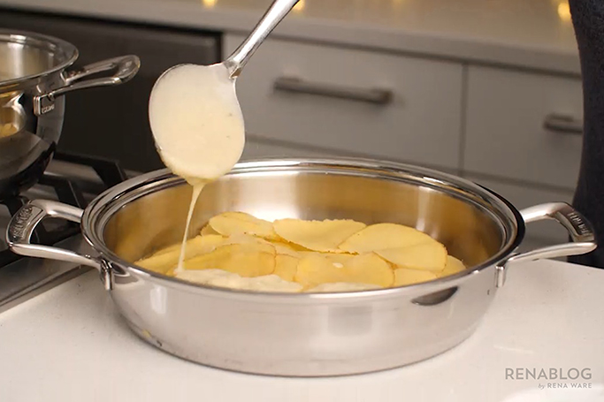 Pastel de papas con jamón