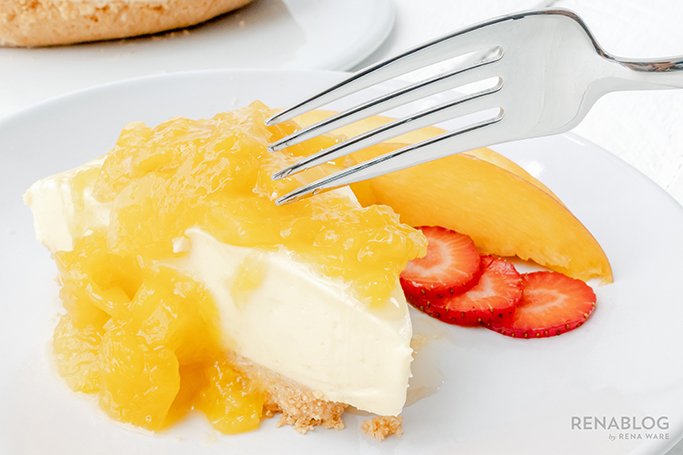 Cheesecake de mango sin horno 