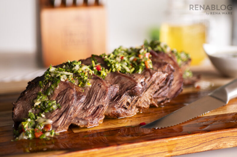 Celebra con sabor: Picaña al grill y chimichurri para el día del padre